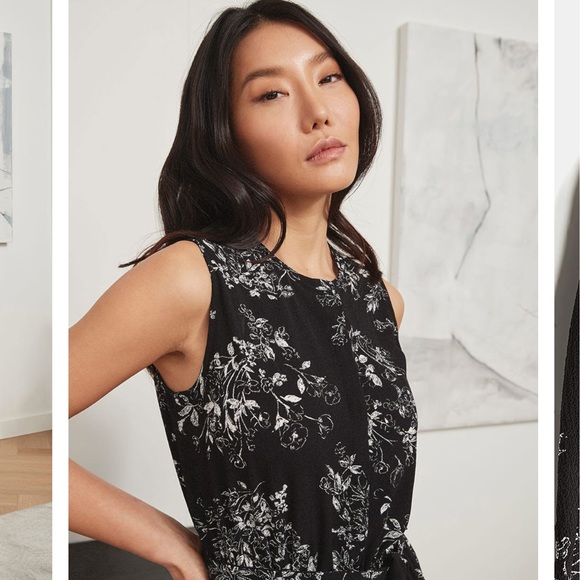 RW&Co Sleeveless Crew-Neck Jumpsuit With Buttoned Placket Sz S - Picture 4 of 5